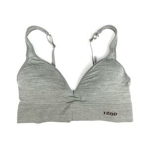 Izod Gray Molded Cups Longline Bra